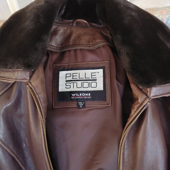 Pelle Studio brown Leather Jacket size S - Picture 6 of 9